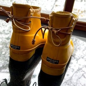 Adorable Yellow Rain Boots